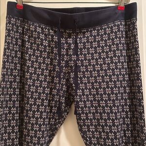 Gap Body drawstring elastic waistband Pajama Lounge print pants women’s Size L